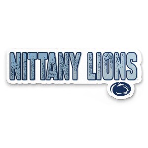 decal Nittany Lions filled with dots above Athletic Logo